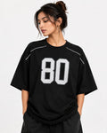 Grid 80 Oversized T-Shirt – Black
