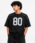 Grid 80 Oversized T-Shirt – Black
