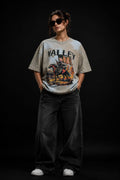 Frontier Rider Bio Wash Oversized T-Shirt – Vintage Cream