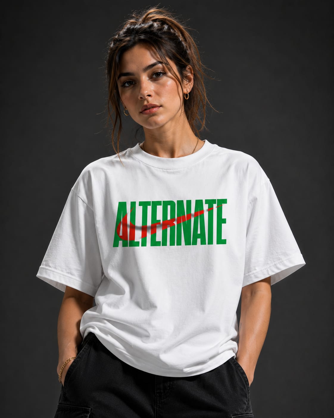 Alternate Flow Oversized T-Shirt – White