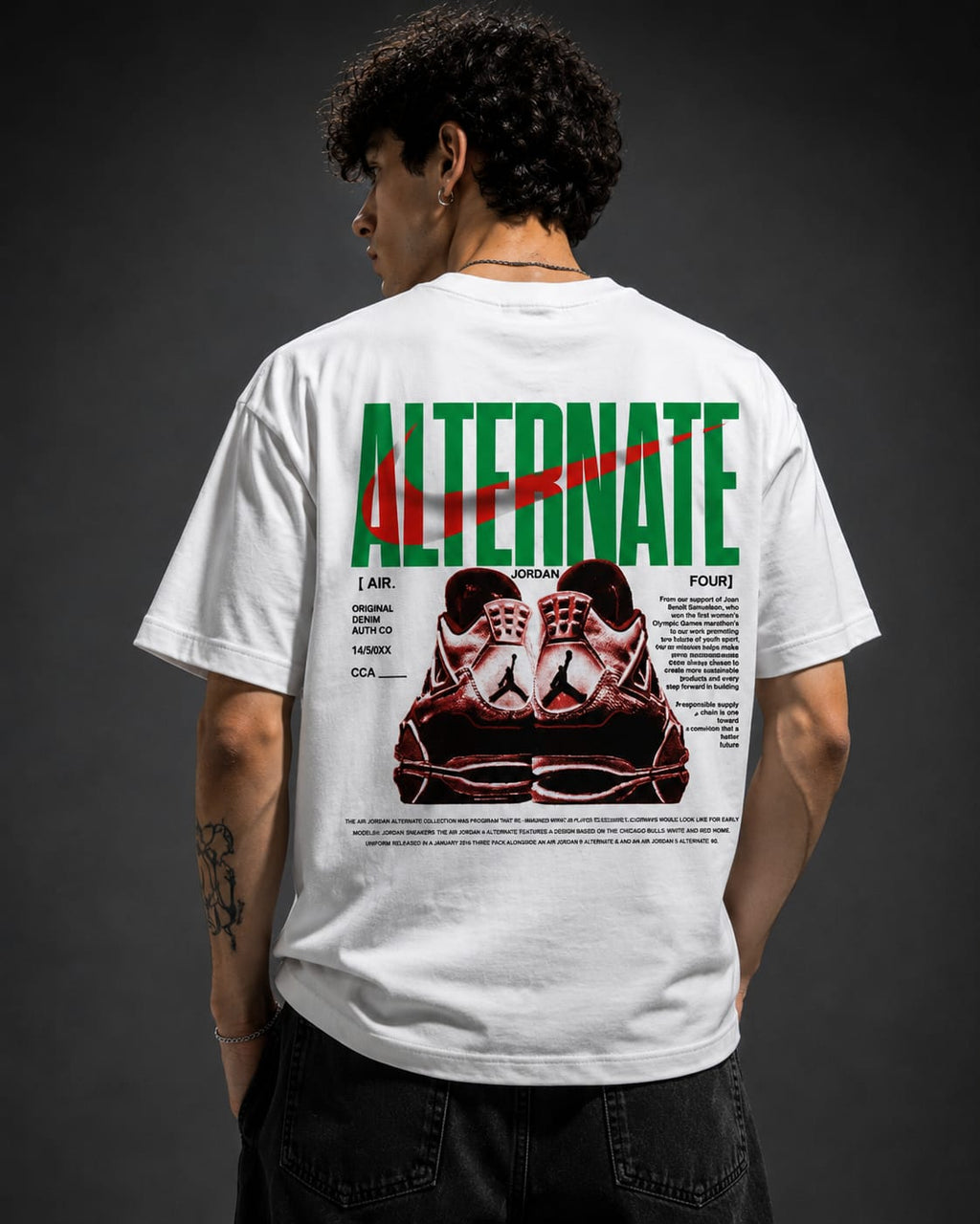 Alternate Flow Oversized T-Shirt – White
