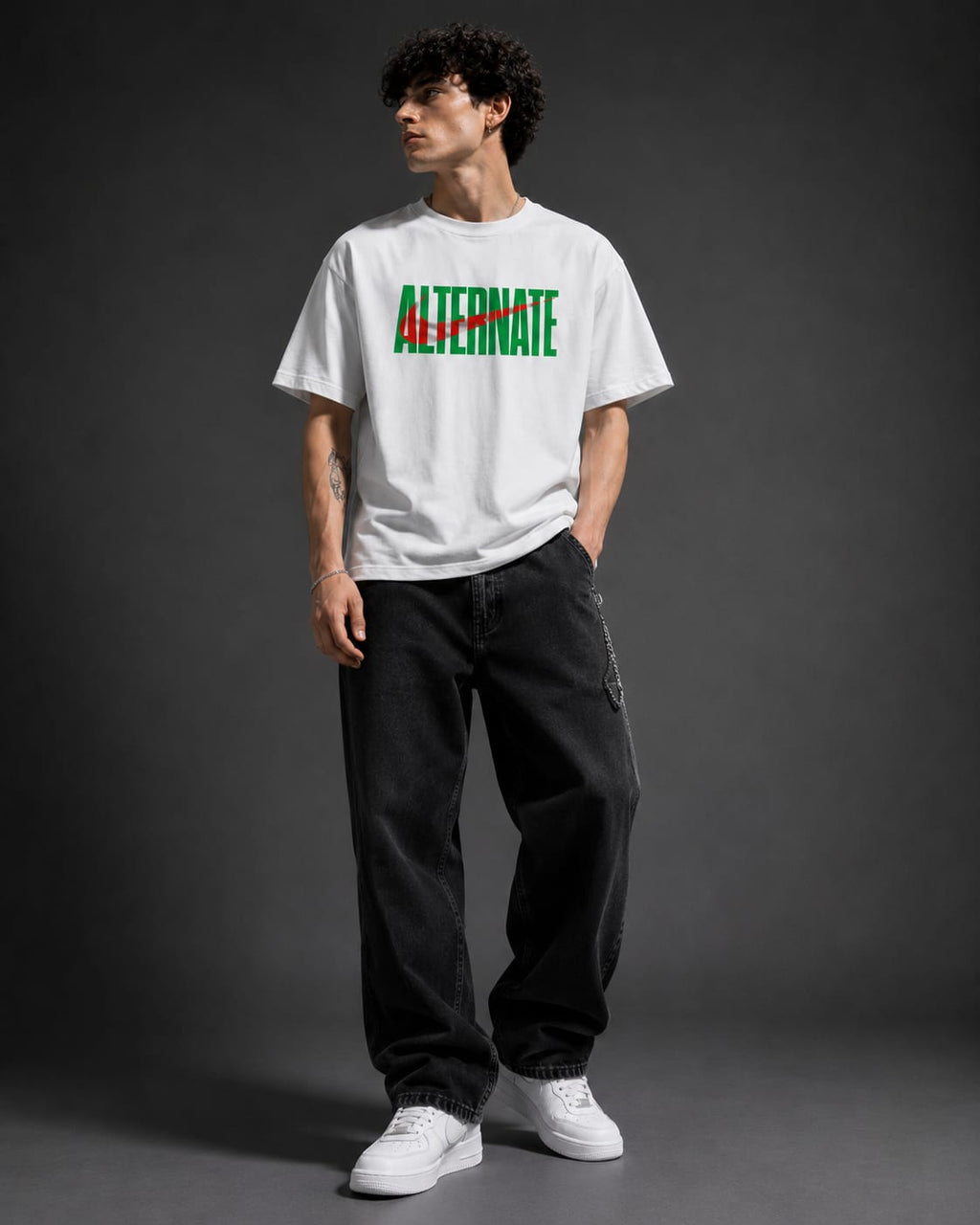Alternate Flow Oversized T-Shirt – White
