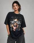 Street Rebel  Oversized T-Shirt – Black