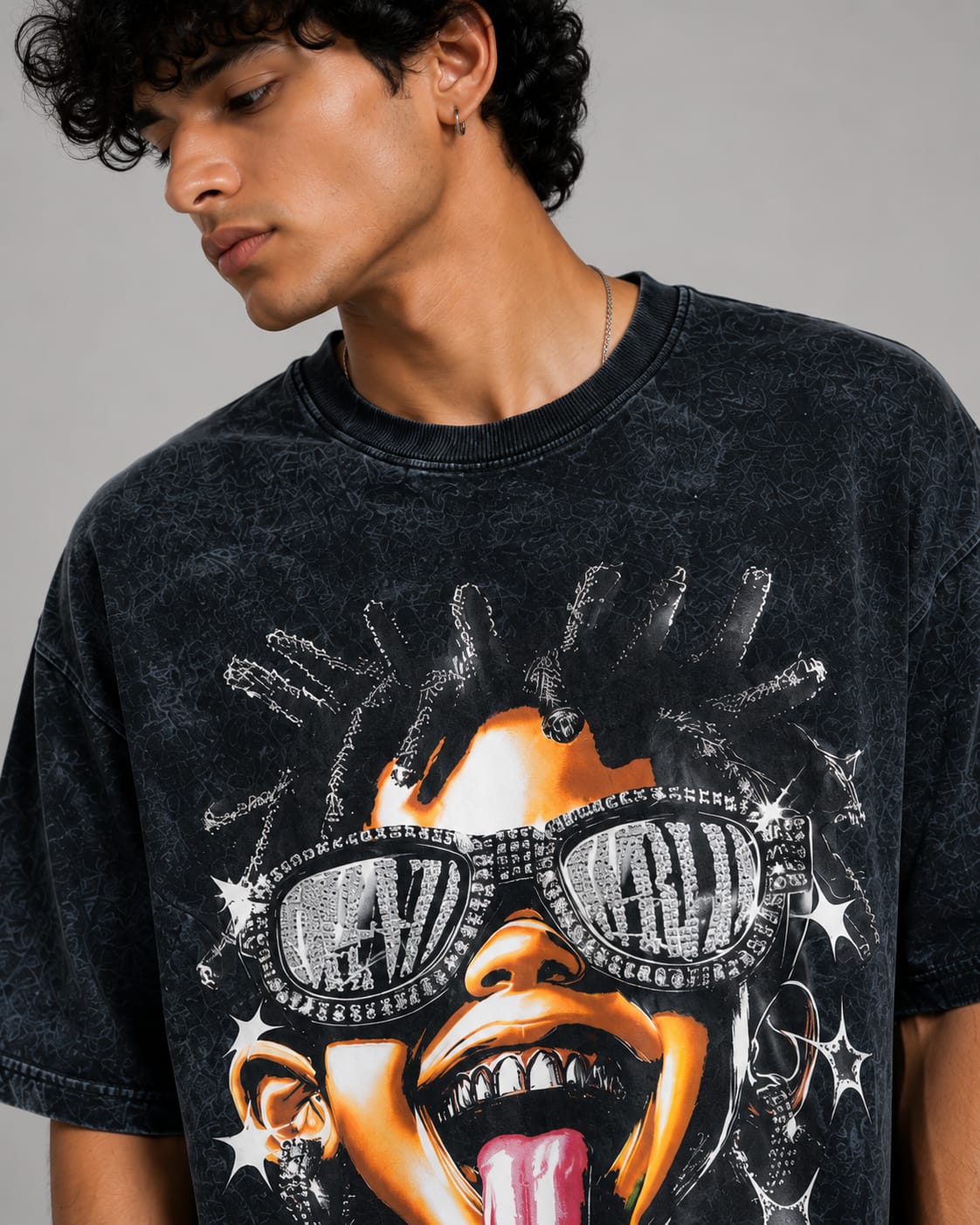 Street Rebel Oversized T-Shirt – Black