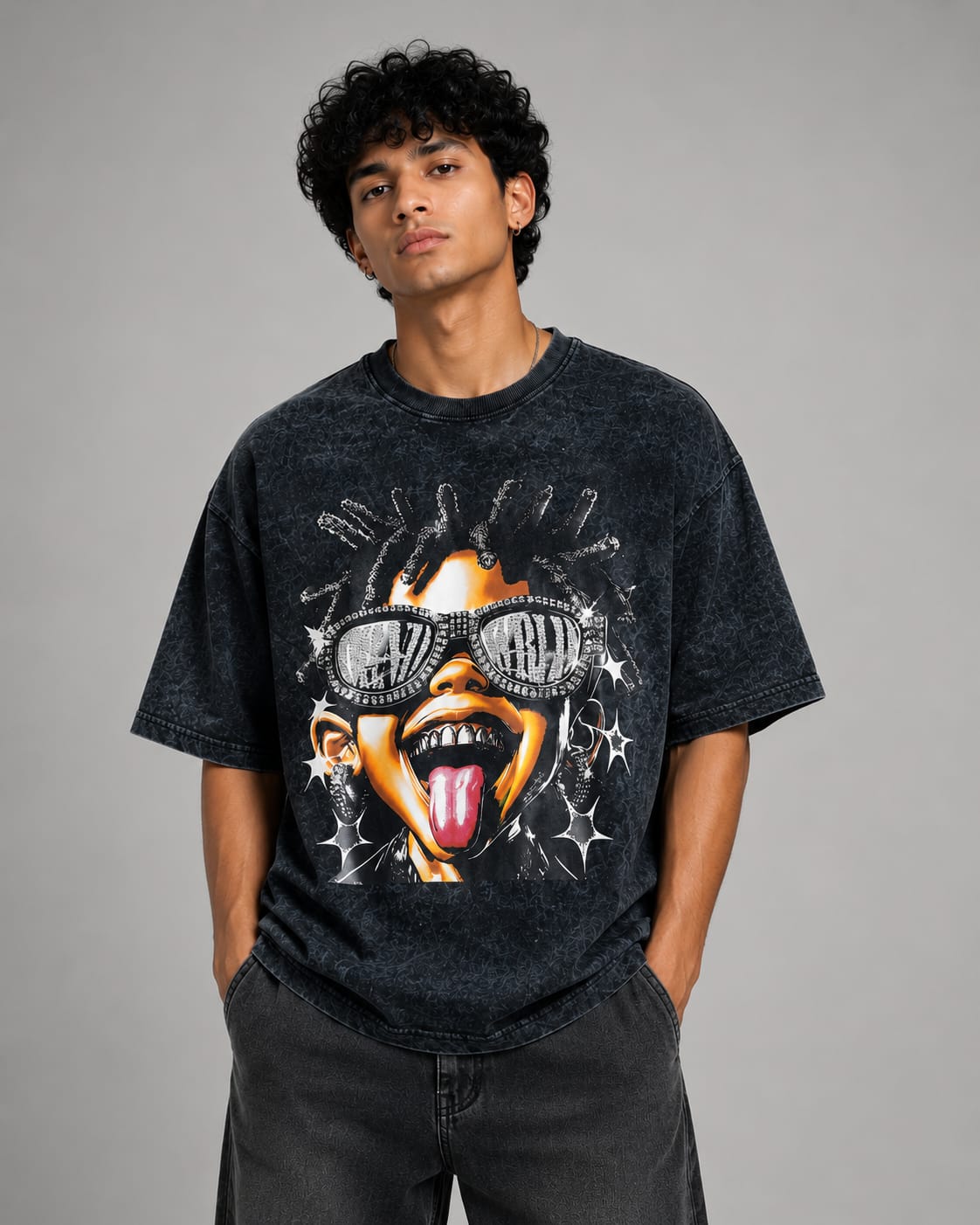 Street Rebel Oversized T-Shirt – Black