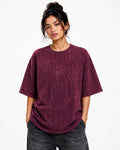Spider Core Oversized T-Shirt – Maroon