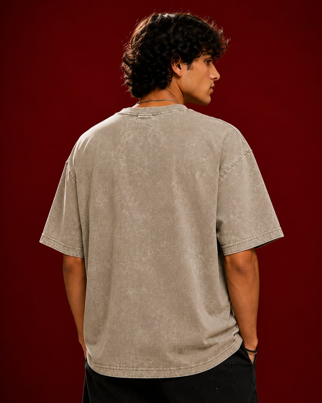 Faith Remember  Oversized T-Shirt – Beige