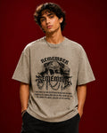 Faith Remember  Oversized T-Shirt – Beige