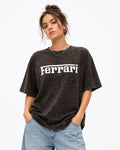 Velocity Drift  Oversized T-Shirt – Brown