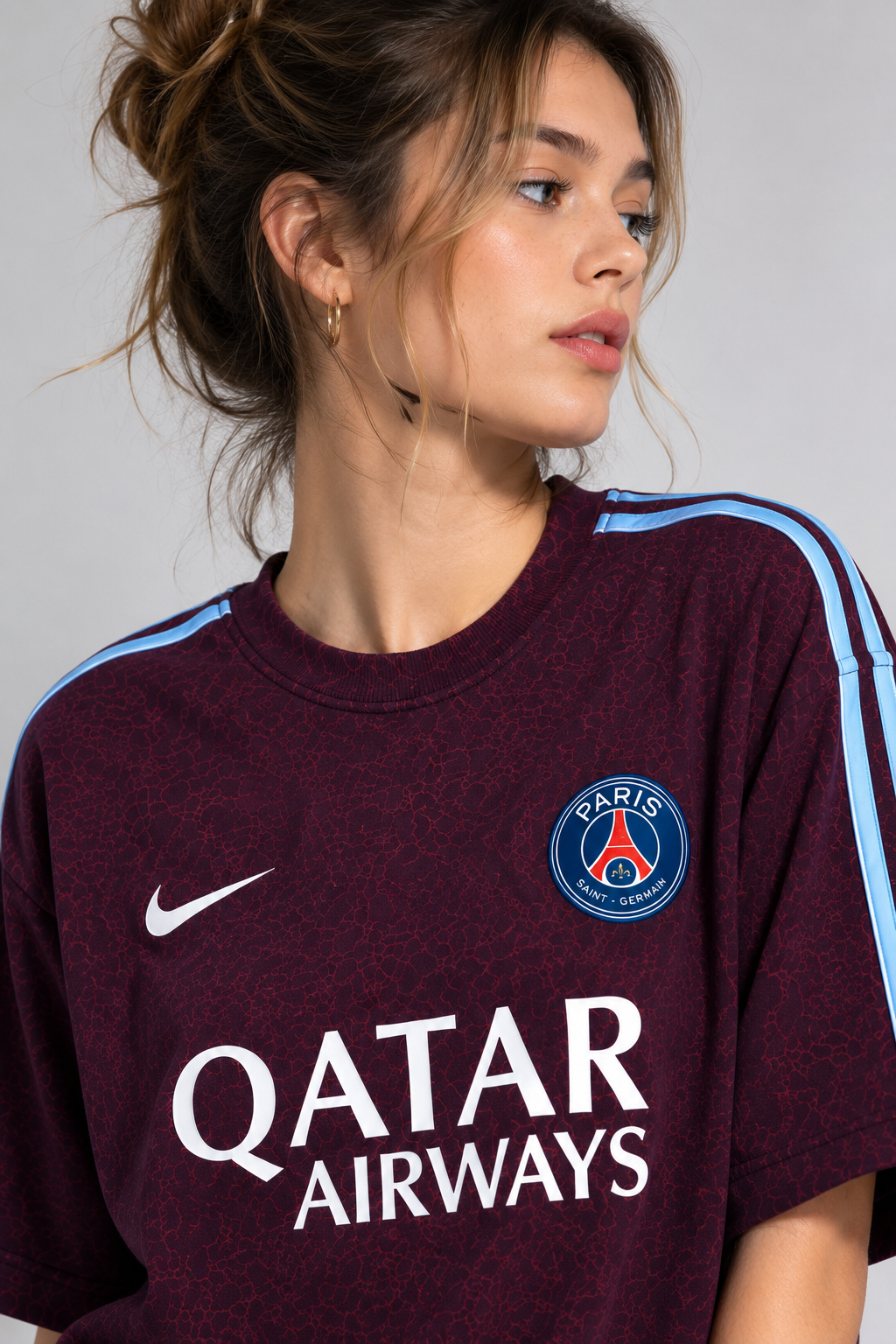The Paris Maroon Oversized