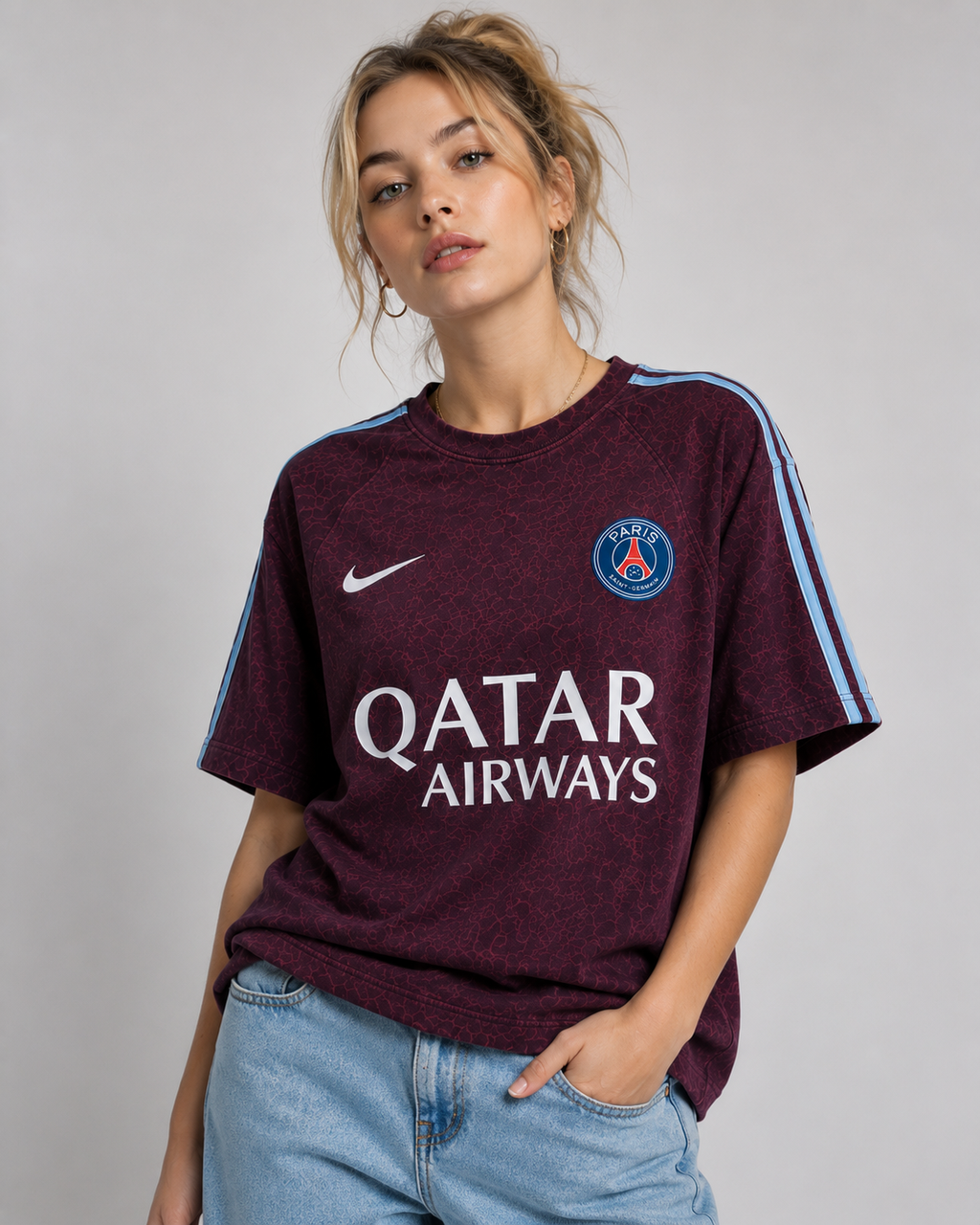 The Paris Maroon Oversized