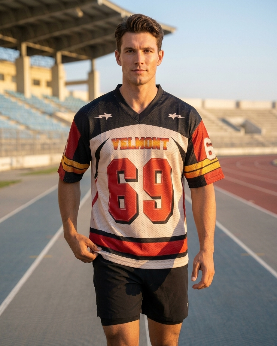 Varsity 69 Oversized Jersey – Black