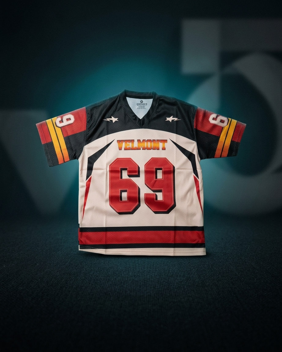 Varsity 69 Oversized Jersey – Black