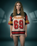 Varsity 69 Oversized Jersey – Black
