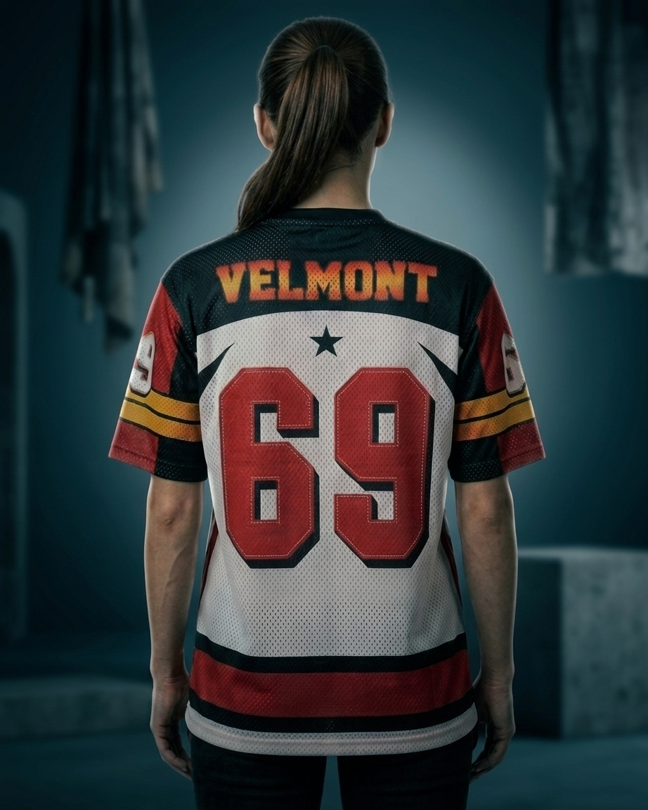 Varsity 69 Oversized Jersey – Black
