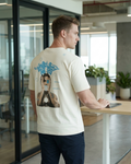Vision Graffiti Oversized T-Shirt – Cream