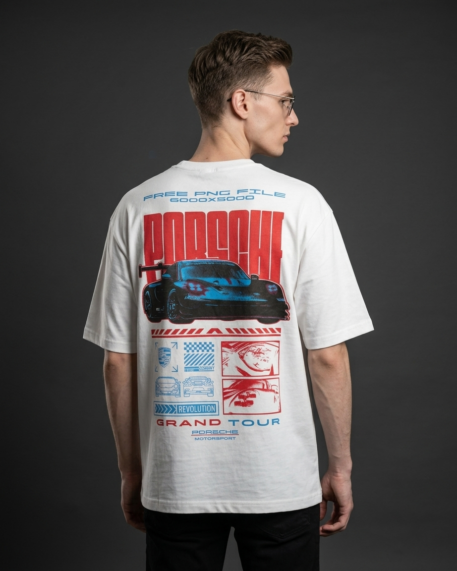 Porsche Motorsport Oversized T-Shirt – White