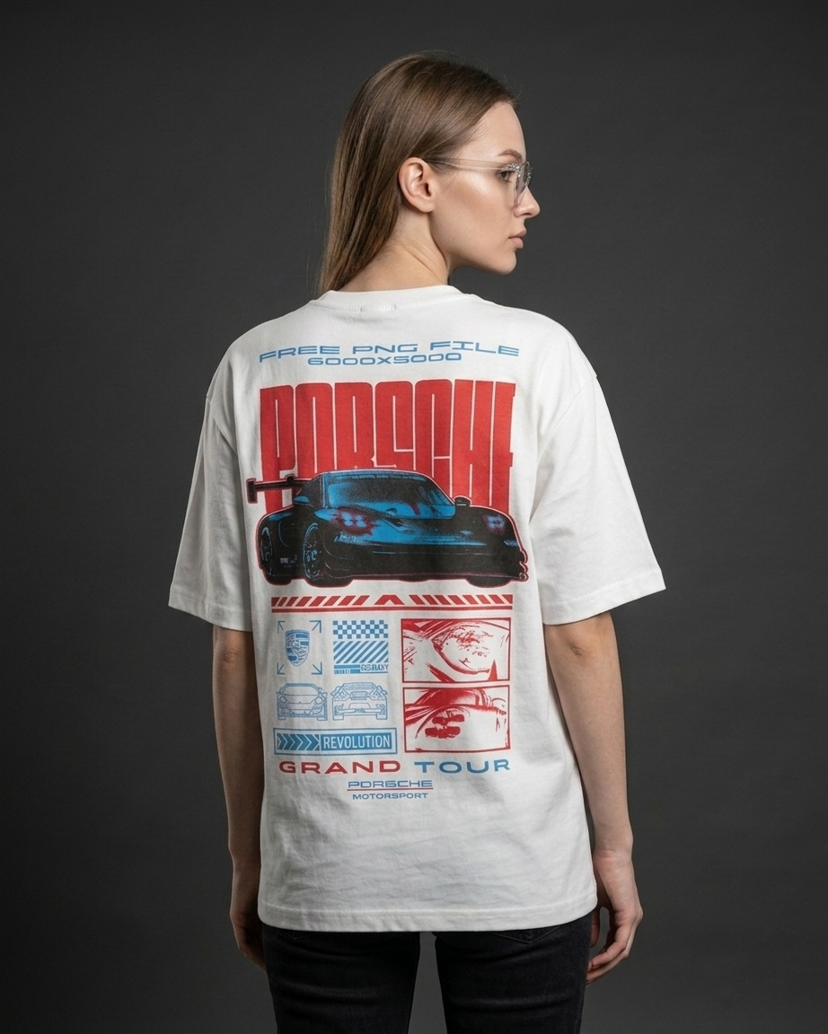 Porsche Motorsport Oversized T-Shirt – White