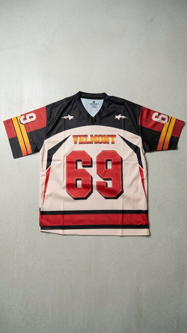 Varsity 69 Oversized Jersey – Black
